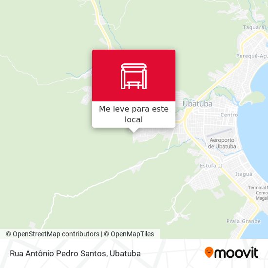 Rua Antônio Pedro Santos mapa