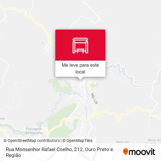 Rua Monsenhor Rafael Coelho, 212 mapa