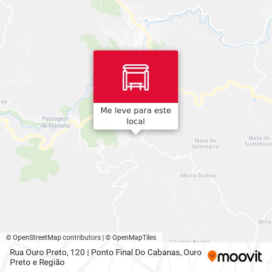 Rua Ouro Preto, 120 | Ponto Final Do Cabanas mapa