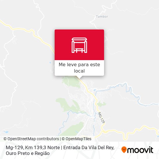 Mg-129, Km 139,3 Norte | Entrada Da Vila Del Rey mapa