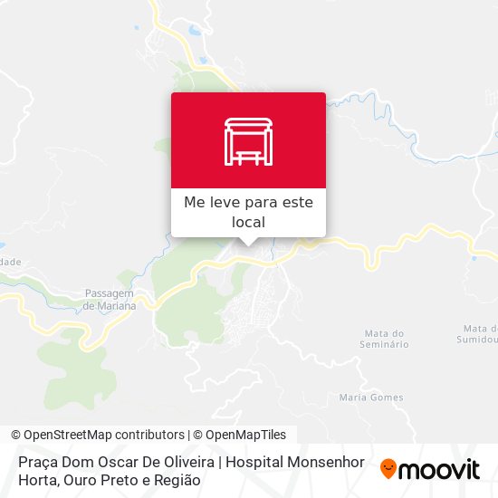 Praça Dom Oscar De Oliveira | Hospital Monsenhor Horta mapa