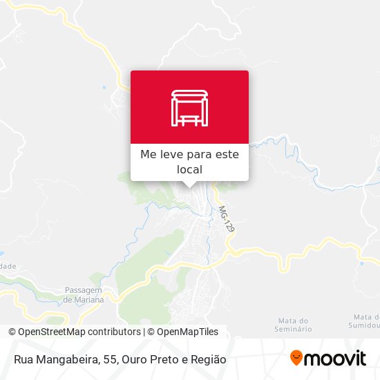 Rua Mangabeira, 55 mapa