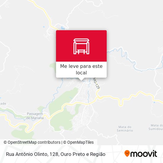 Rua Antônio Olinto, 128 mapa
