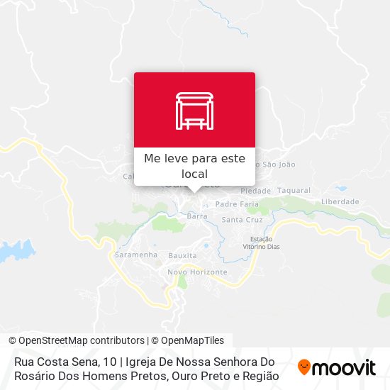 Rua Costa Sena, 10 | Igreja De Nossa Senhora Do Rosário Dos Homens Pretos mapa