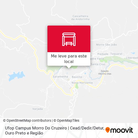 Ufop Campus Morro Do Cruzeiro | Cead / Dedir / Detur mapa
