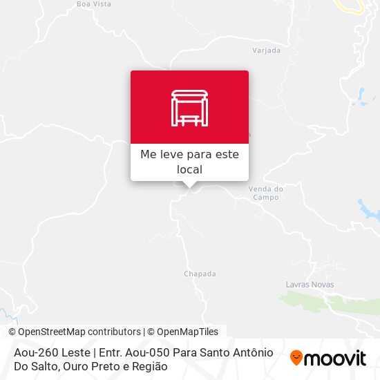 Aou-260 Leste | Entr. Aou-050 Para Santo Antônio Do Salto mapa