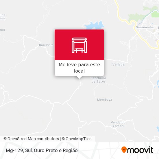 Mg-129, Sul mapa