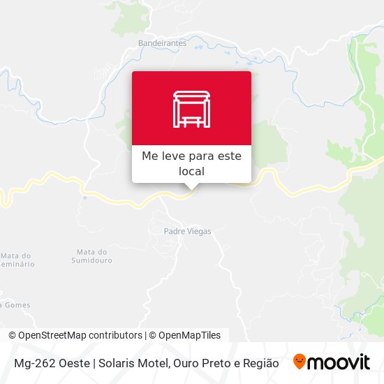 Mg-262 Oeste | Solaris Motel mapa