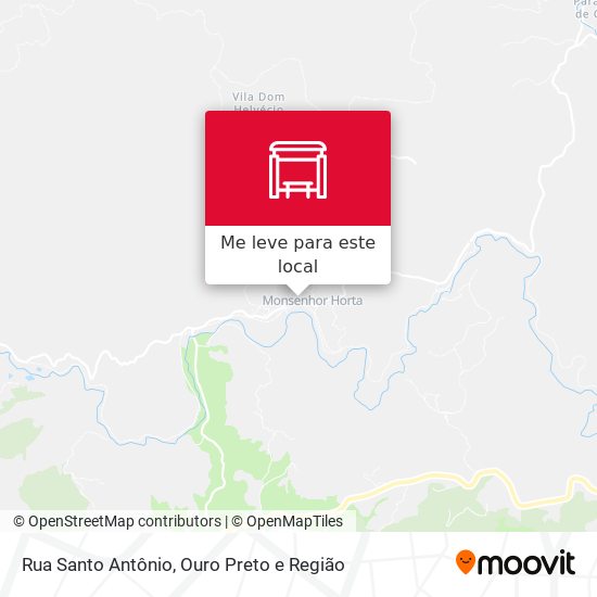 Rua Santo Antônio mapa