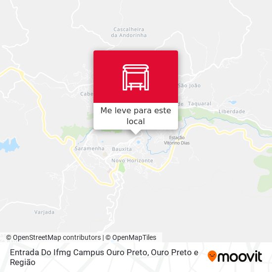 Entrada Do Ifmg Campus Ouro Preto mapa