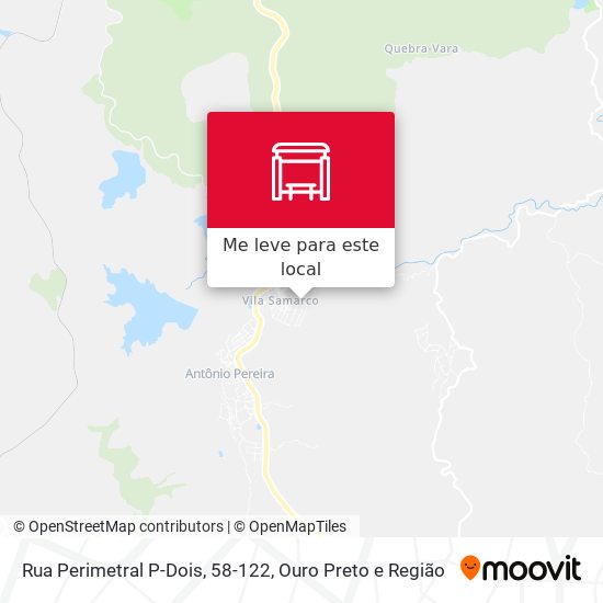 Rua Perimetral P-Dois, 58-122 mapa