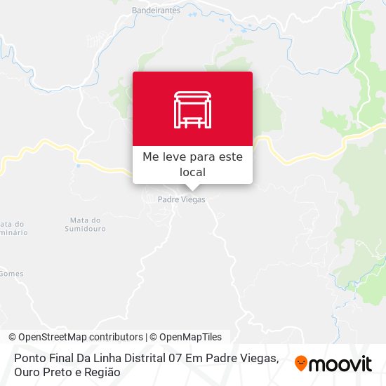 Ponto Final Da Linha Distrital 07 Em Padre Viegas mapa