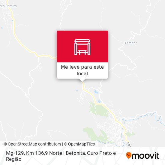 Mg-129, Km 136,9 Norte | Betonita mapa