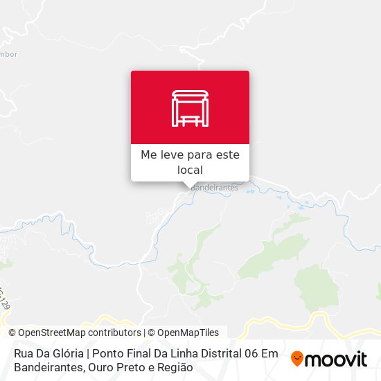 Rua Da Glória | Ponto Final Da Linha Distrital 06 Em Bandeirantes mapa