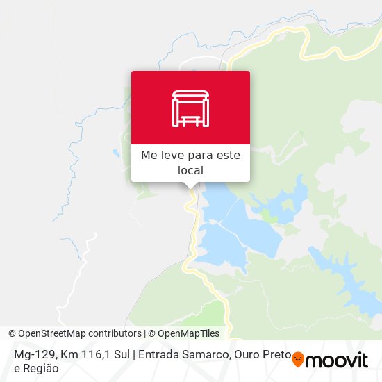 Mg-129, Km 116,1 Sul | Entrada Samarco mapa