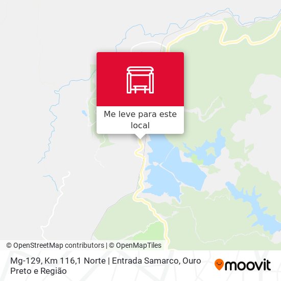 Mg-129, Km 116,1 Norte | Entrada Samarco mapa