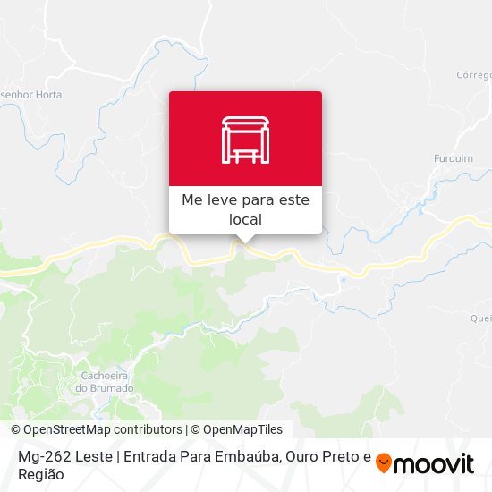 Mg-262 Leste | Entrada Para Embaúba mapa