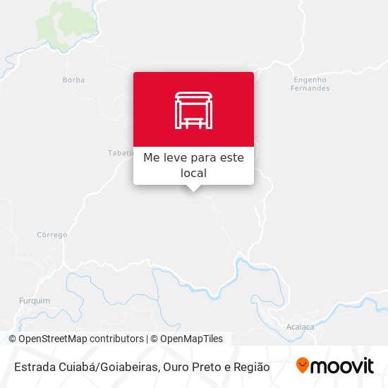 Estrada Cuiabá/Goiabeiras mapa