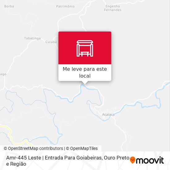 Amr-445 Leste | Entrada Para Goiabeiras mapa