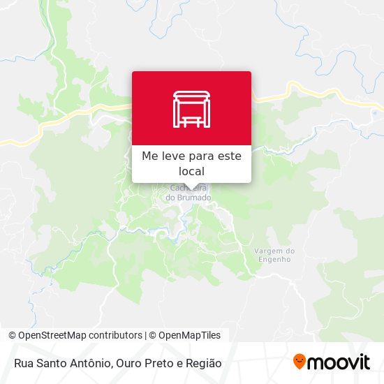 Rua Santo Antônio mapa