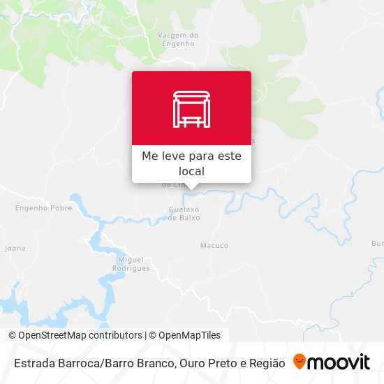 Estrada Barroca/Barro Branco mapa