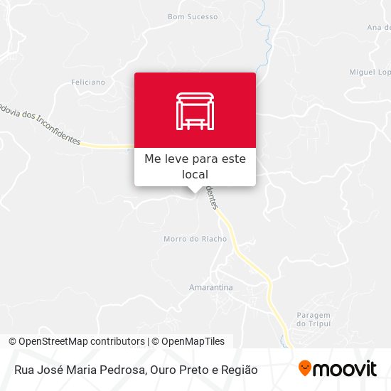 Rua José Maria Pedrosa mapa