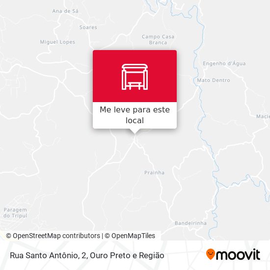 Rua Santo Antônio, 2 mapa