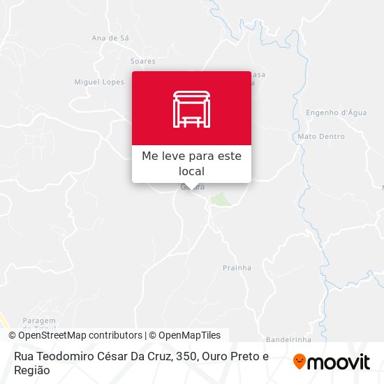 Rua Teodomiro César Da Cruz, 350 mapa