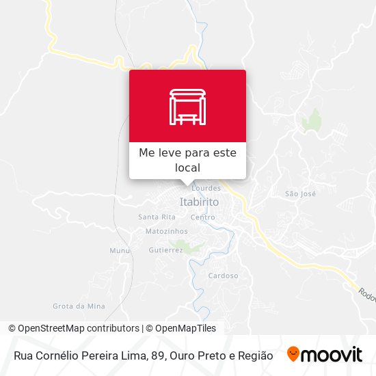 Rua Cornélio Pereira Lima, 89 mapa