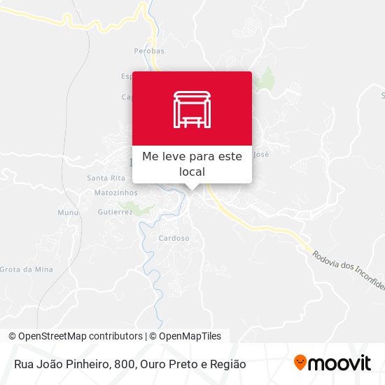 Rua João Pinheiro, 800 mapa