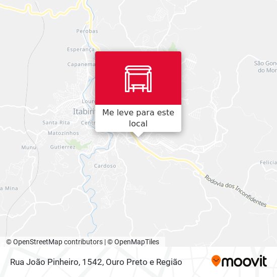 Rua João Pinheiro, 1542 mapa