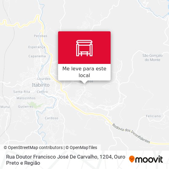 Rua Doutor Francisco José De Carvalho, 1204 mapa