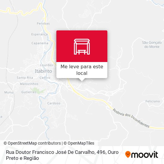 Rua Doutor Francisco José De Carvalho, 496 mapa