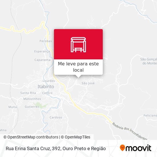 Rua Erina Santa Cruz, 392 mapa