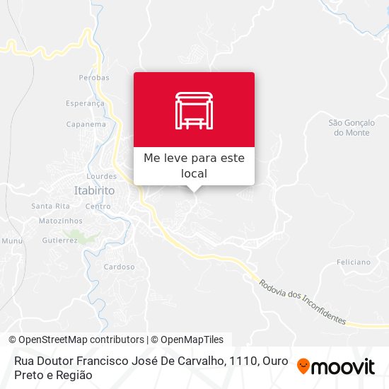 Rua Doutor Francisco José De Carvalho, 1110 mapa