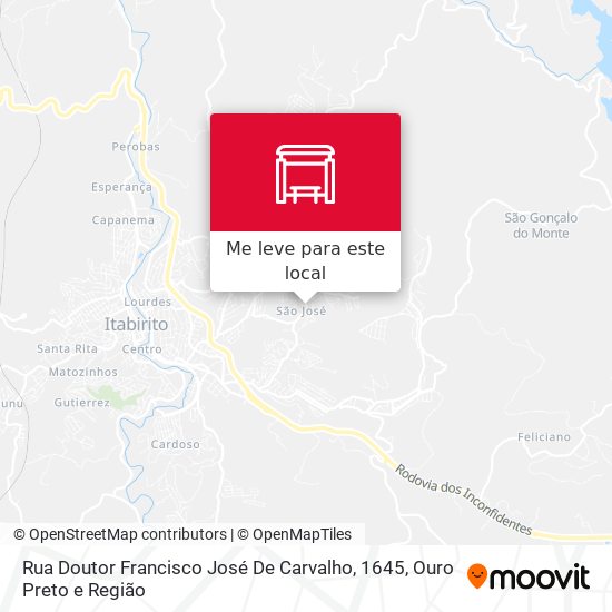 Rua Doutor Francisco José De Carvalho, 1645 mapa