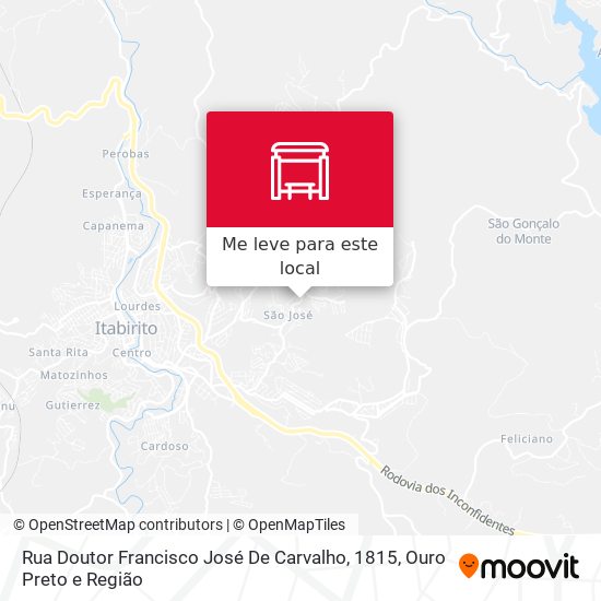 Rua Doutor Francisco José De Carvalho, 1815 mapa