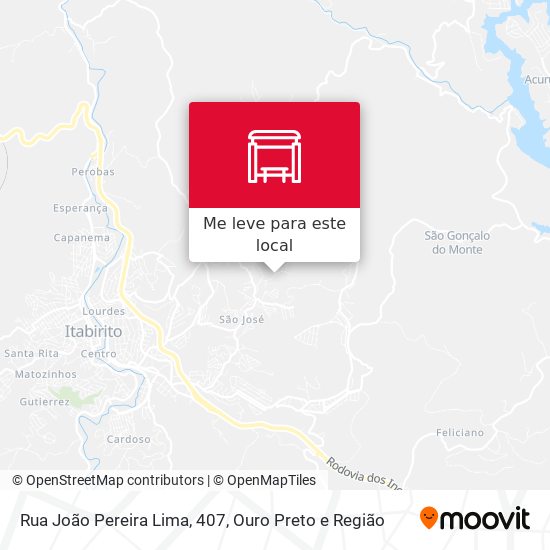 Rua João Pereira Lima, 407 mapa