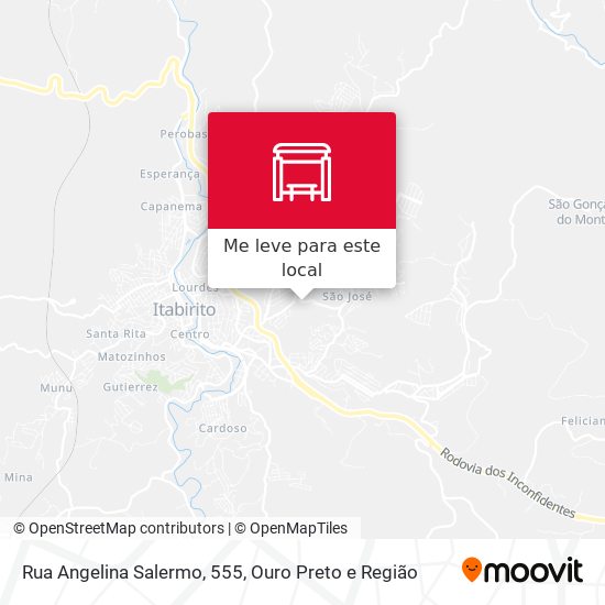 Rua Angelina Salermo, 555 mapa