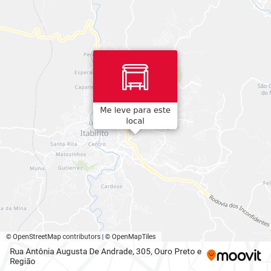 Rua Antônia Augusta De Andrade, 305 mapa