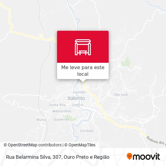 Rua Belarmina Silva, 307 mapa