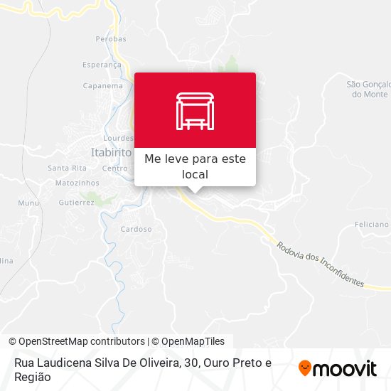 Rua Laudicena Silva De Oliveira, 30 mapa