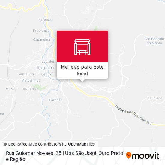 Rua Guiomar Novaes, 25 | Ubs São José mapa