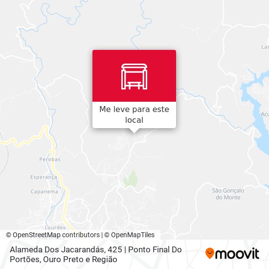Alameda Dos Jacarandás, 425 | Ponto Final Do Portões mapa