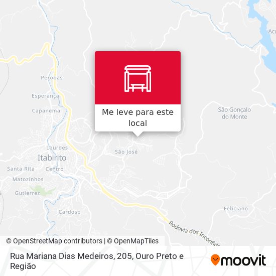 Rua Mariana Dias Medeiros, 205 mapa