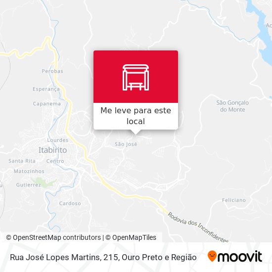 Rua José Lopes Martins, 215 mapa