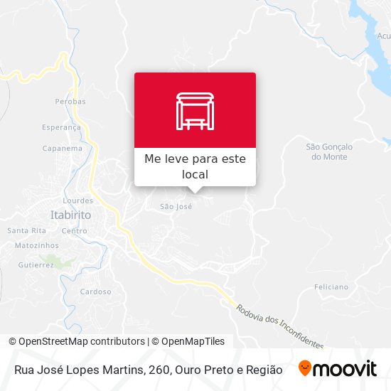 Rua José Lopes Martins, 260 mapa