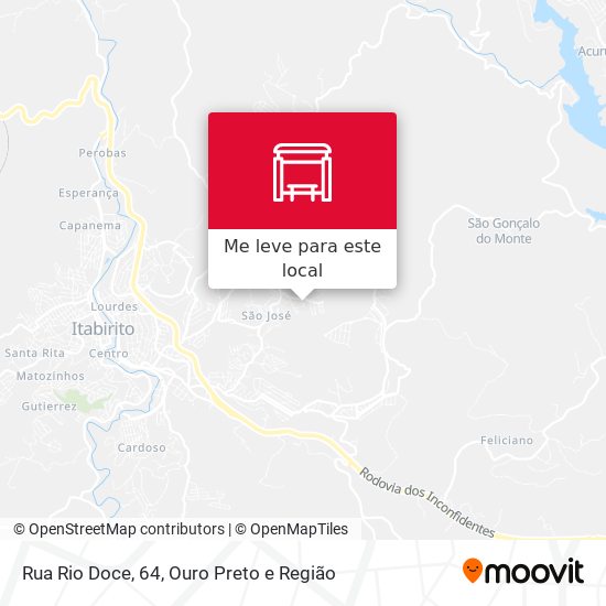 Rua Rio Doce, 64 mapa