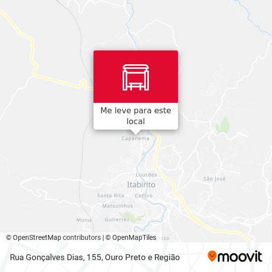 Rua Gonçalves Dias, 155 mapa