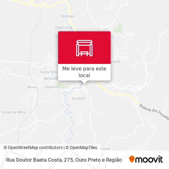 Rua Doutor Baeta Costa, 275 mapa